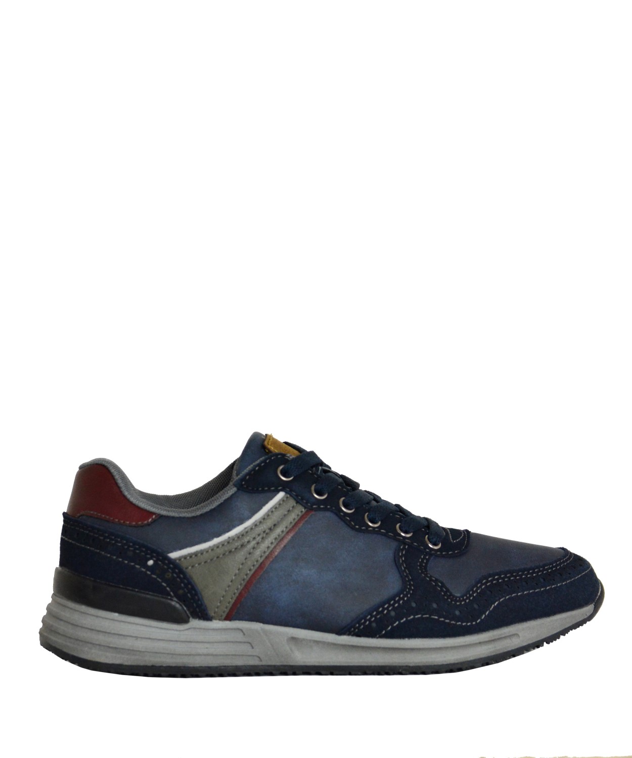 Ανδρικά Sneakers μπλε με διχρωμία R7155R